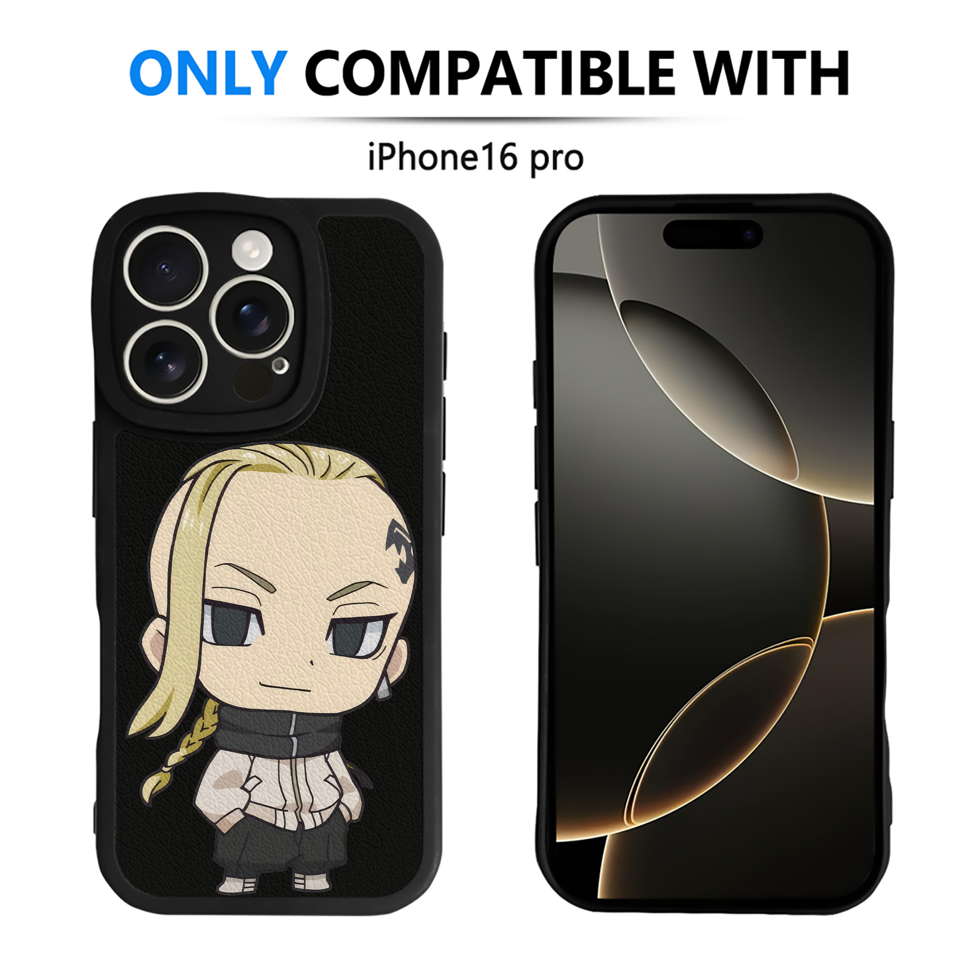 （画像用） 東京リベンジャーズ Tokyo Revengers 【iPhone 16シリーズ対応】シリコンスマホケース（レザー調） 材質：シリコン